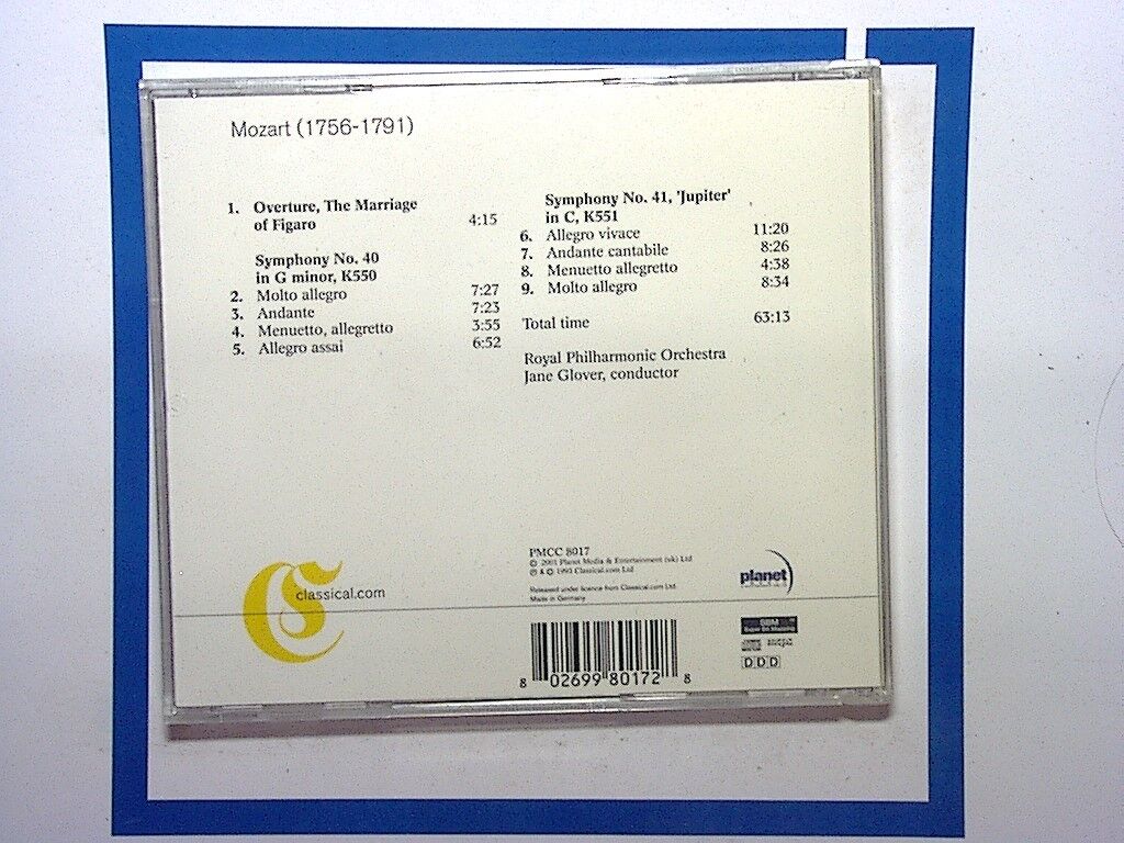 Royal Philharmonic Orchestra Mozart Symphonies Nos. 40 and 41 & Marriage of Fig