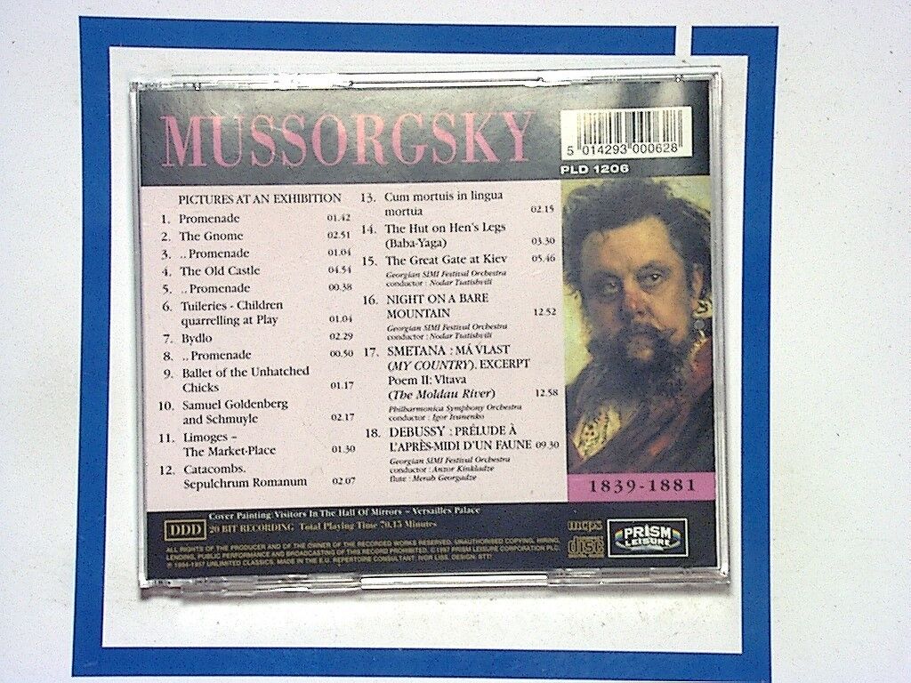 Modest Mussorgsky	Pictures At An Exhibition, Night On A Bare Mountain Cd Mint