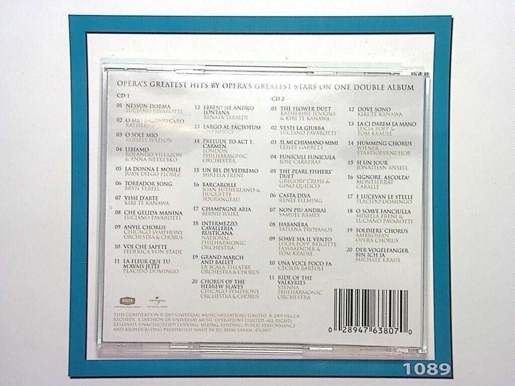 Various Artists	Nessun Dorma - Opera's Greatest Hits 2CD Mint (Gift Option)*