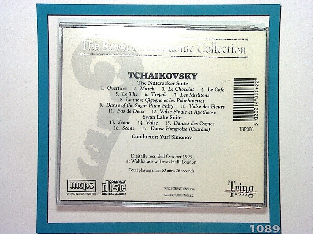 Tchaikovsky - Ballet Suites Royal Philharmonic Orchestra RPO Yuri Siminov CD Mnt