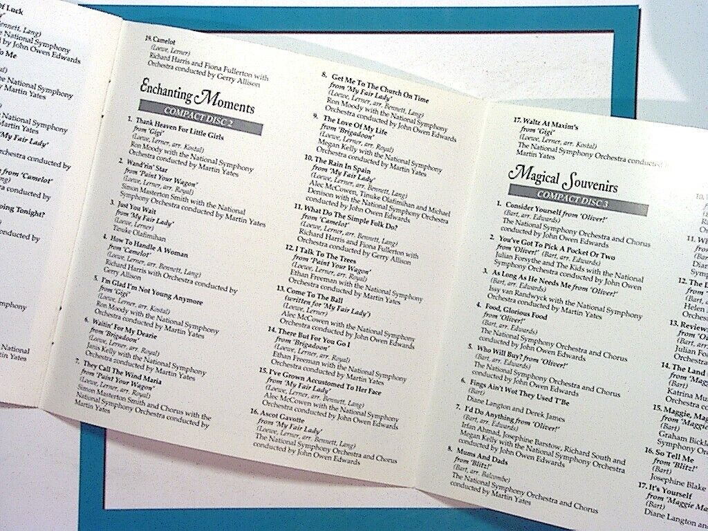 Reader's Digest	Lionel Bart & Frederick Loewe We Remember Them Well 3CD Mint