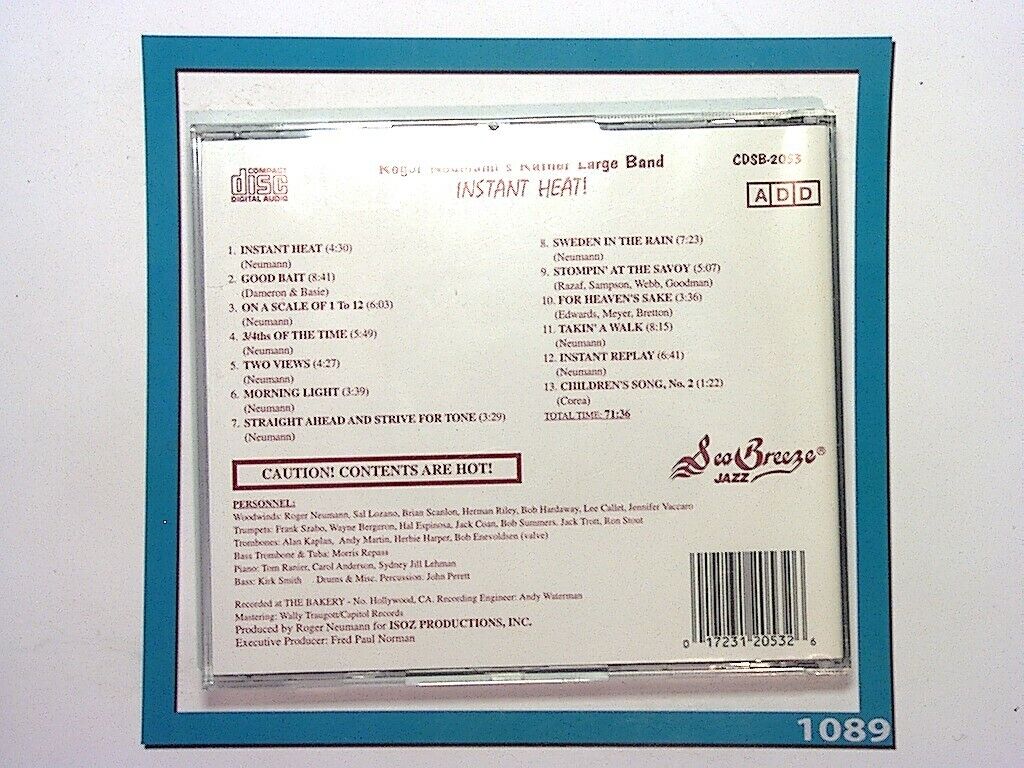 Roger Neumann	Instant Heat CD Nr Mint (Gift Option)*