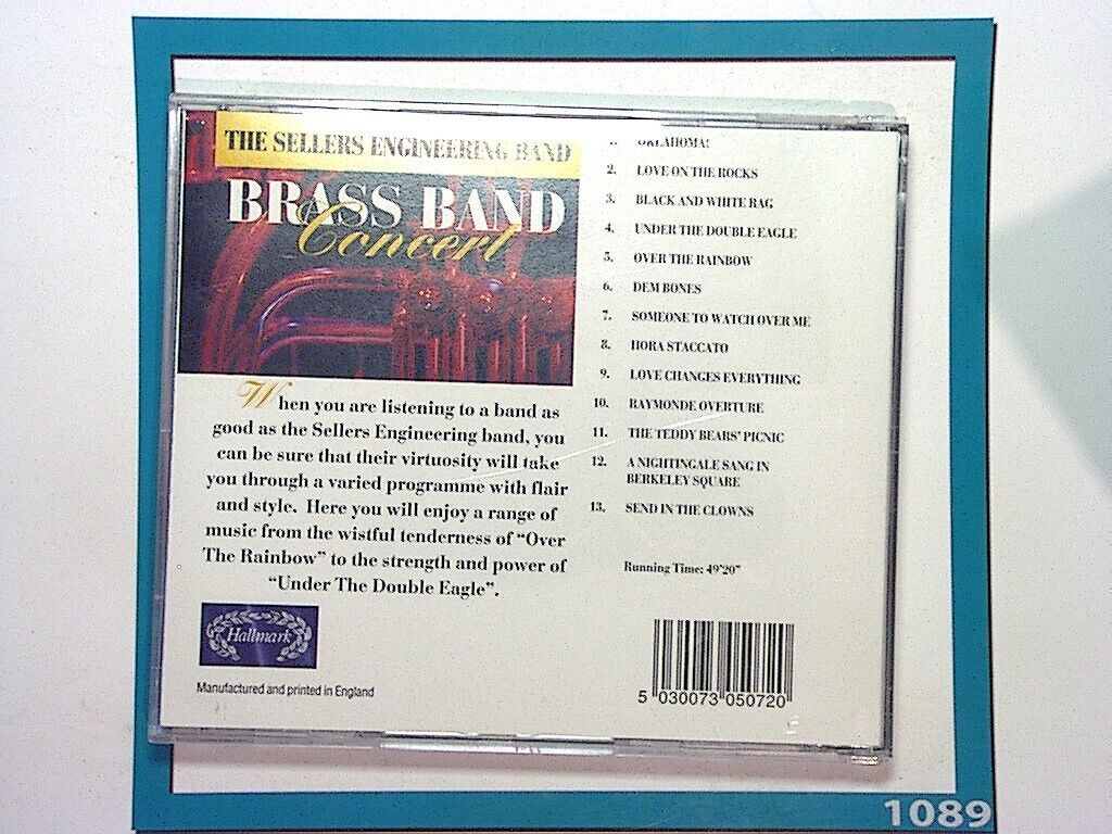 Sellers Engineering Band	Brass Band Concert CD Mint (Gift Option)*