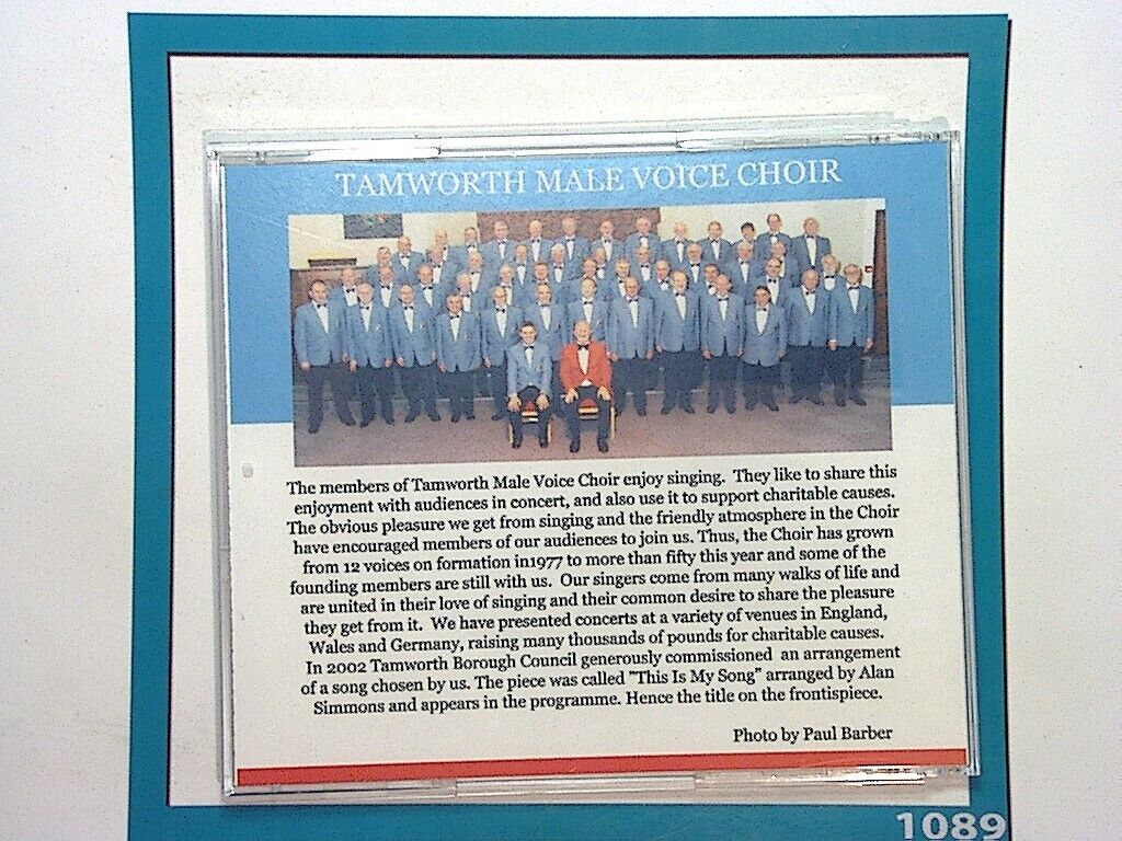 Tamworth Male Voice Choir	This Is My Song CD Nr Mint (Gift Option)*
