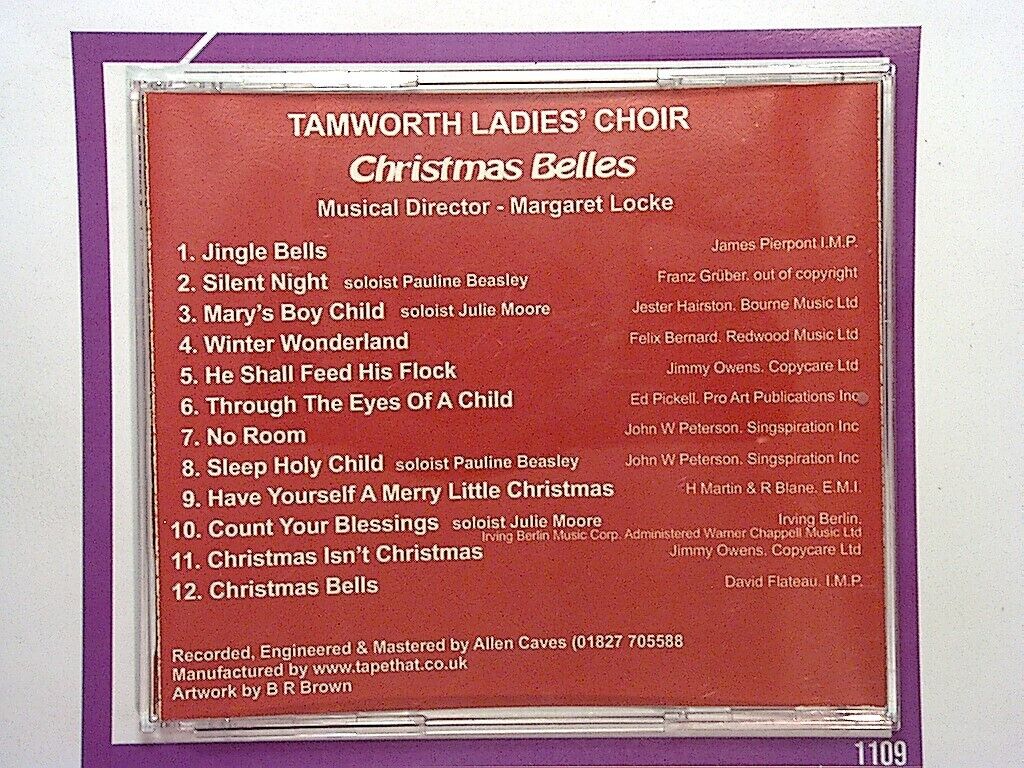 Tamworth Ladies Choir	Christmas Belles CD VGC (Gift Option)*