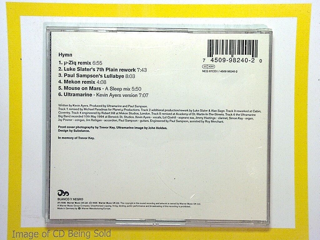 Ultramarine	Hymn Remixes CD mint