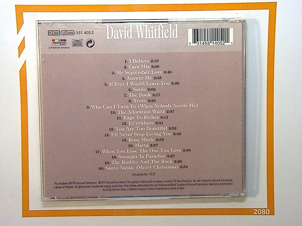 Very best of David Whitfield CD Mint