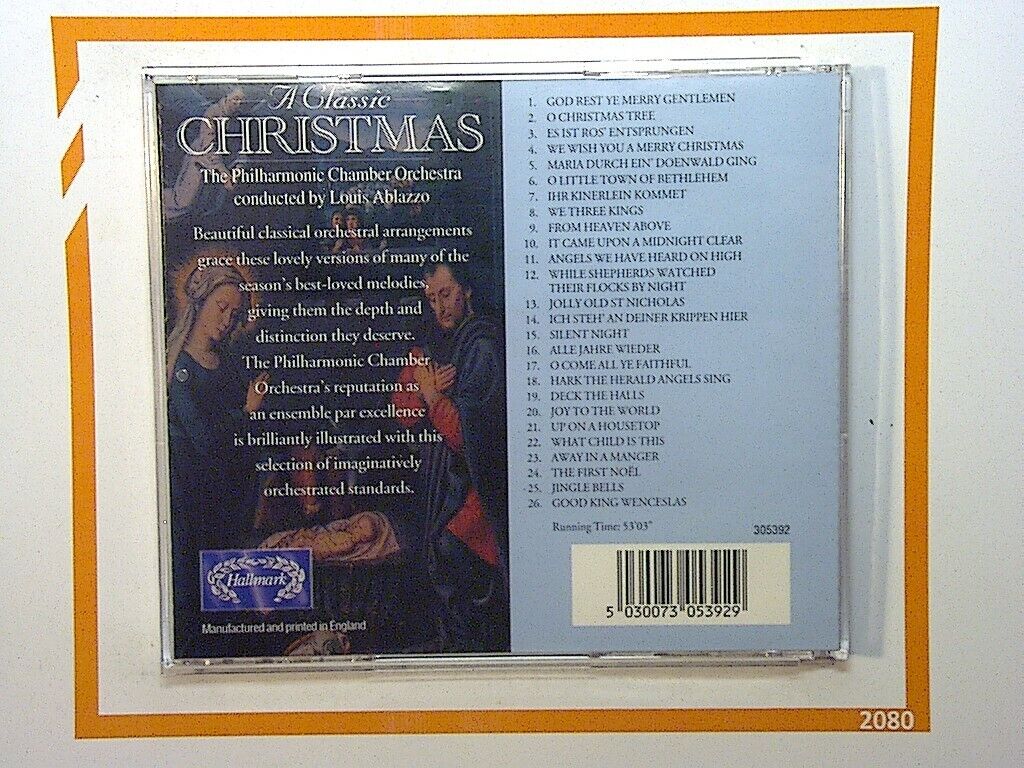 Philharmonic Chamber Orchestra - A Classic Christmas	CD Mint