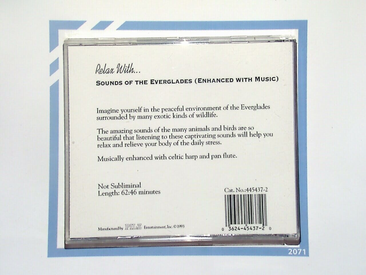 Relax With	Sounds of the Everglades Cd Nr Mint