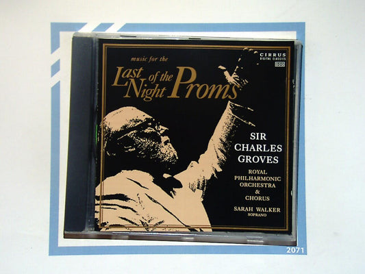 Sir Charles Groves  RPO & Chorus	Music For The Last Night of The Proms CD Mint