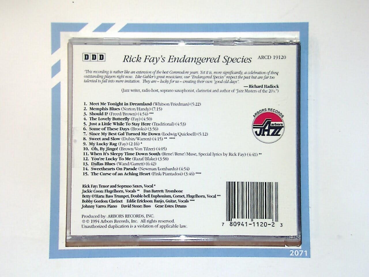 Rick Fay	Endangered Species Cd Mint