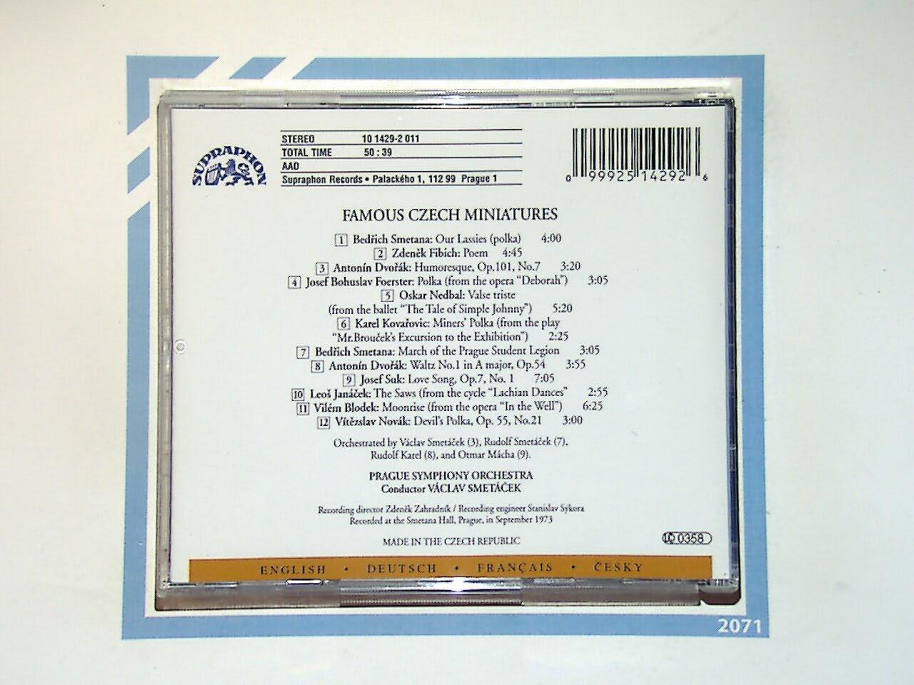Prague Symphony Orchestra	Famous Czech Miniatures CD Mint