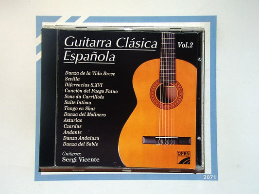 Sergi Vicente	Guitarra Clasica Espanola vol.2 Cd Mint
