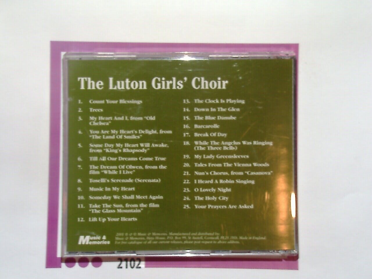 The Luton Girls' Choir CD Mint
