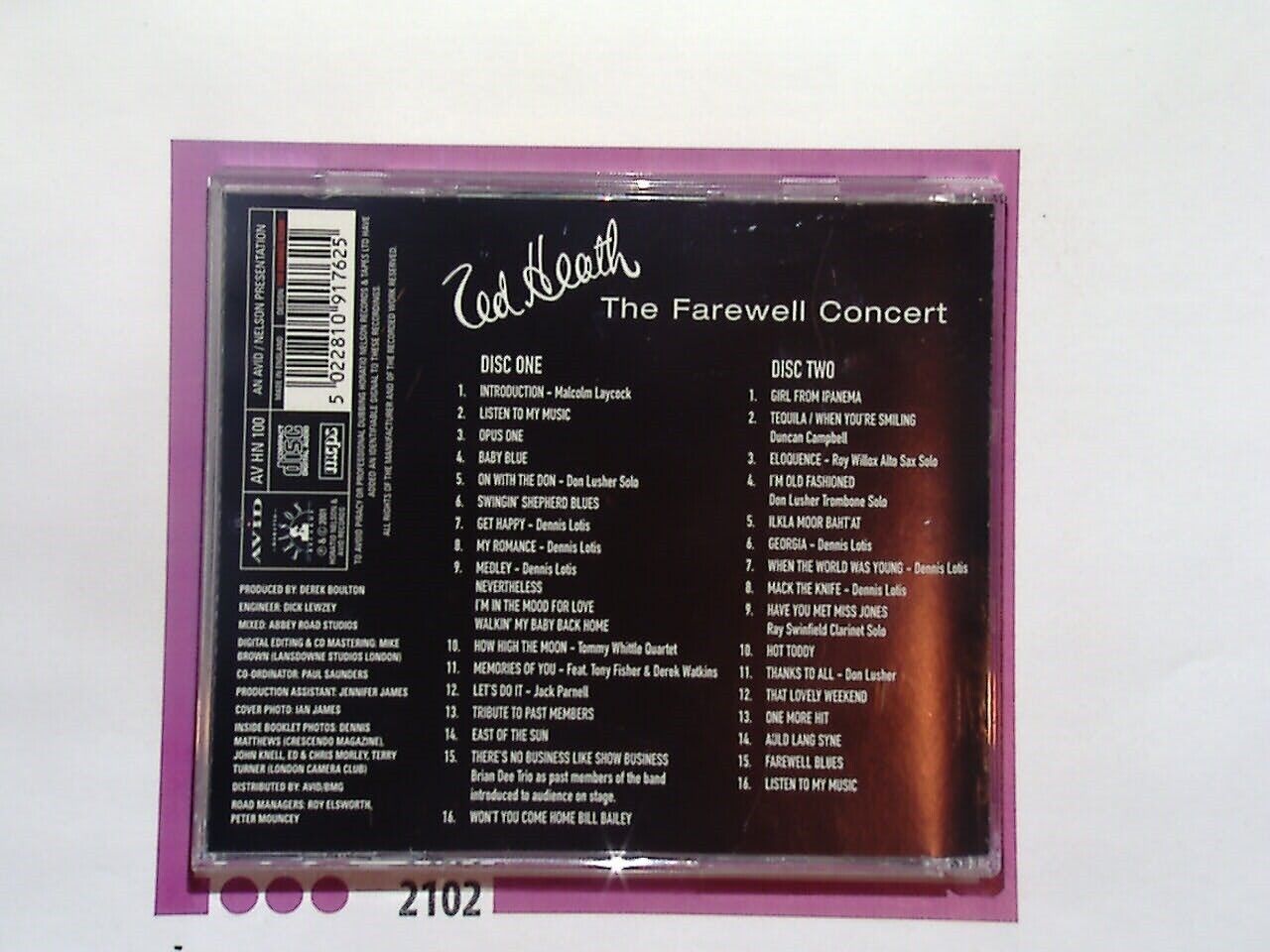 Ted Heath	The Farewell Concert 2CD Nr Mint