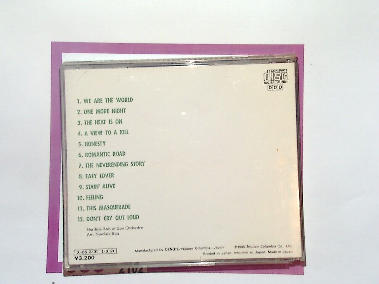 Nordisle Bois Son Orchestre	We Are The World CD Nr Mint