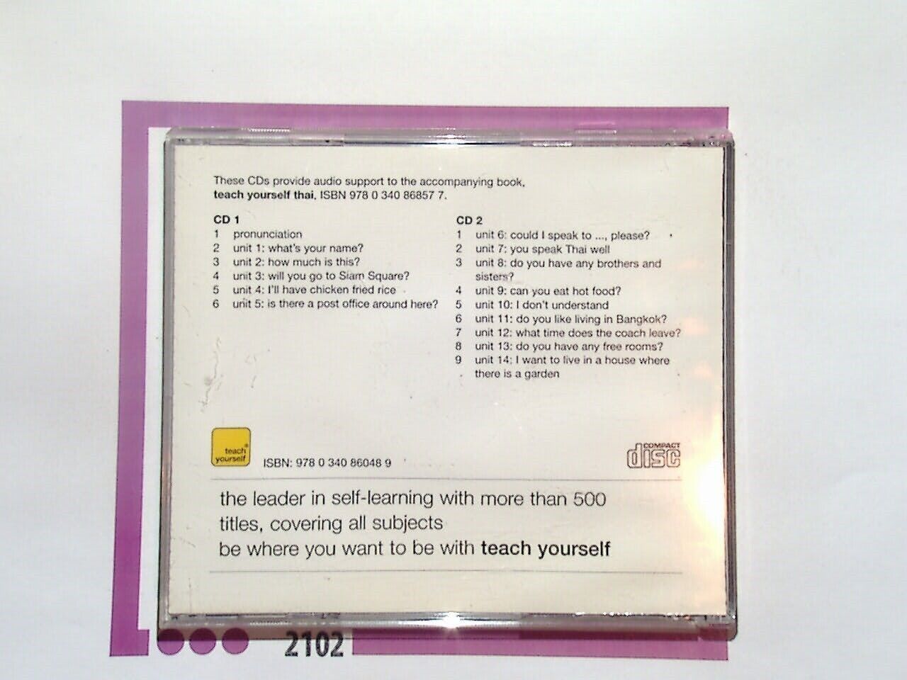 Teach Yourself Thai audio CD Nr Mint