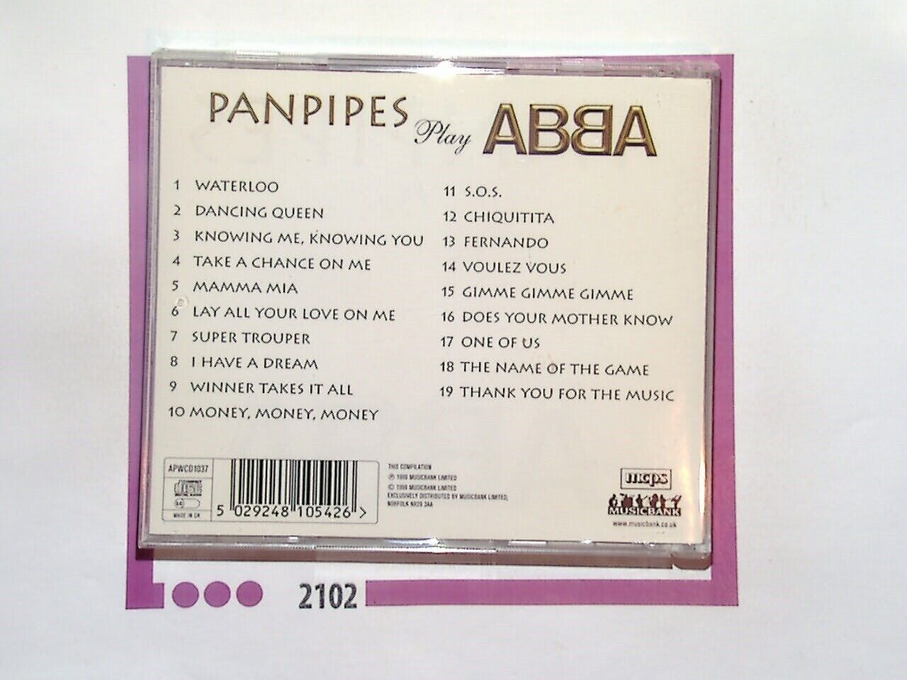 Panpipes Play Abba CD Nr Mint