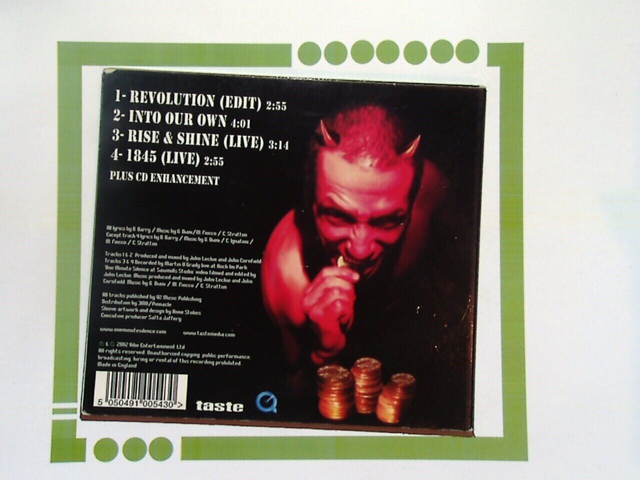 One Minute Silence	Revolution Ep CD Nr Mint