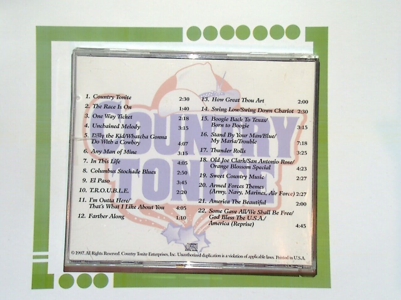 Various - Country Tonite Live! CD Nr Mint