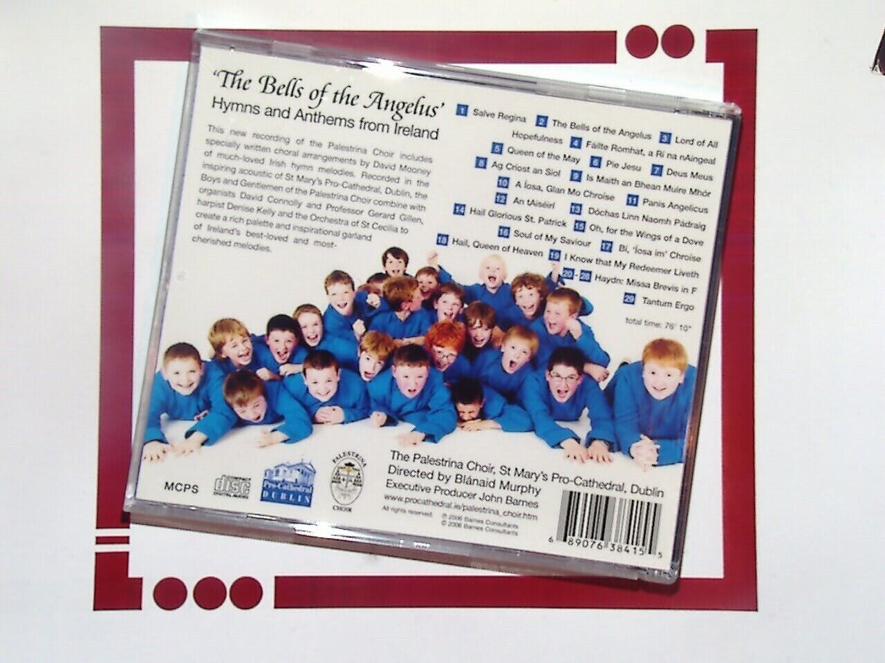 The Palestrina Choir	The Bells of the Angelus: Hymns and Anthems Ireland CD NM