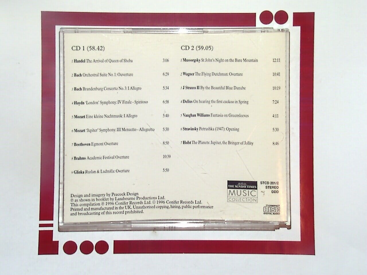 Sunday Times Music Collection The Orchestra No. 1	Great Orchestral Works CD VGC