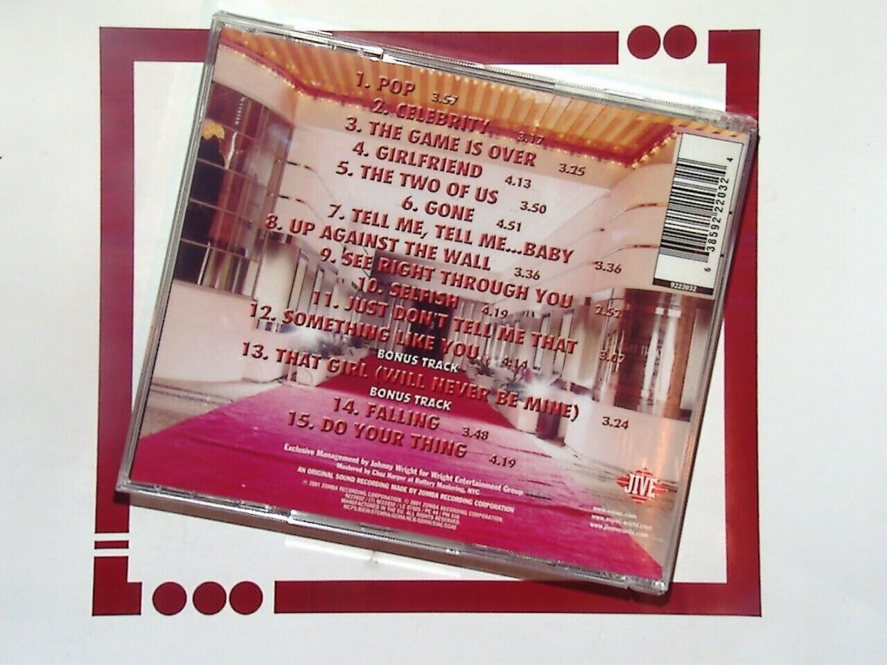 N Sync	Celebrity  CD Mint