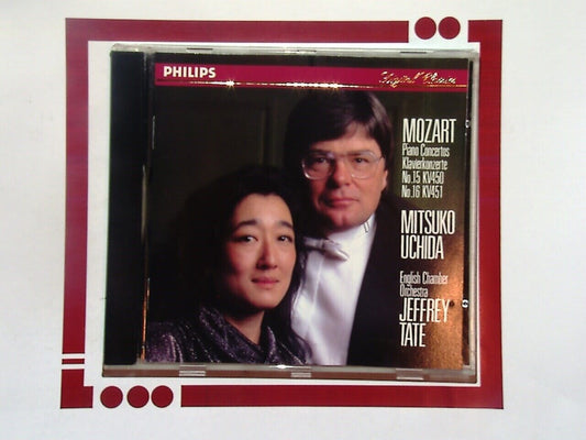 Mitsuko Uchida Jeffrey Tate	Mozart: Piano Concertos No. 15 & 16 CD Nr Mint