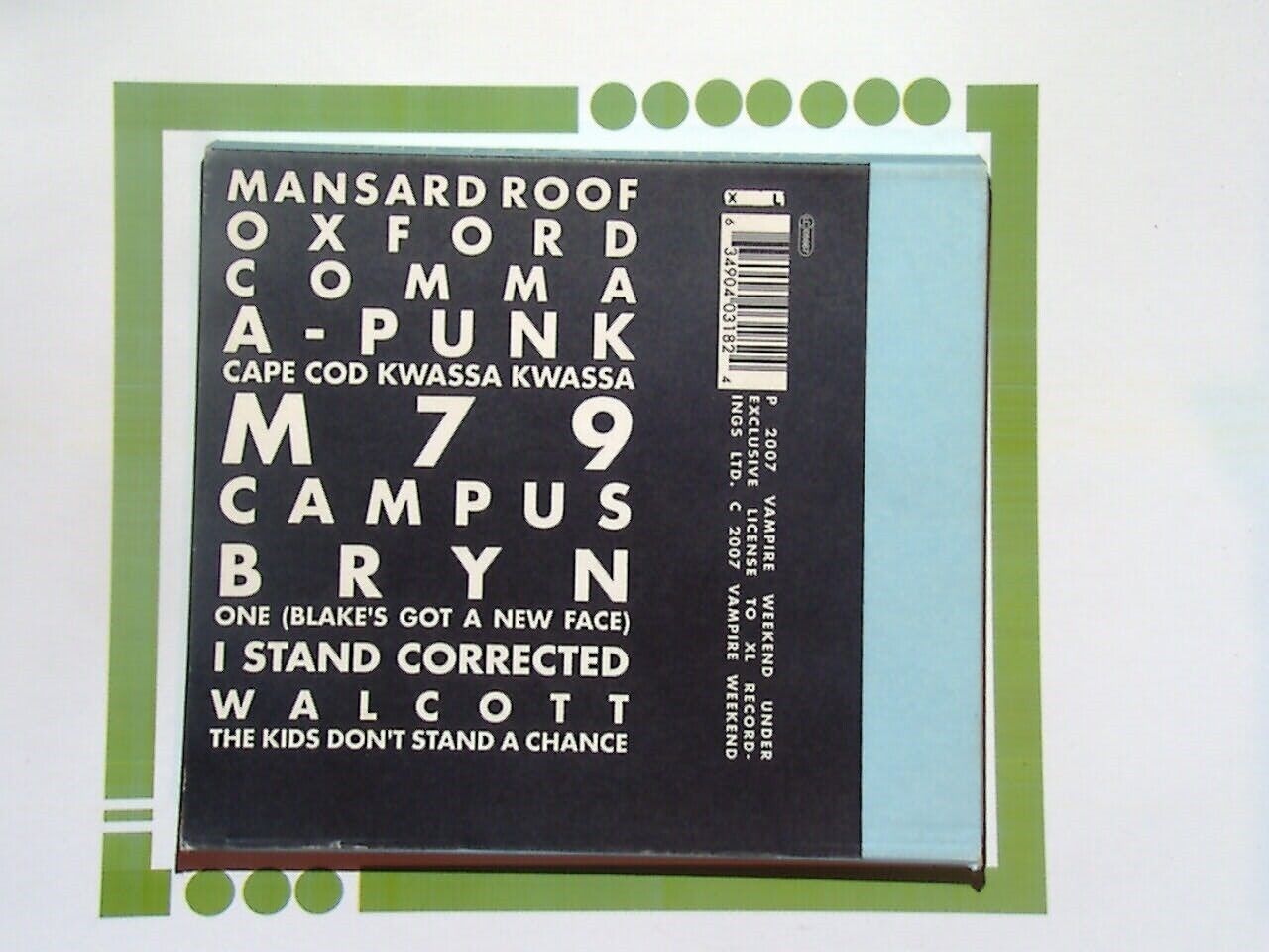 Vampire Weekend CD Nr Mint