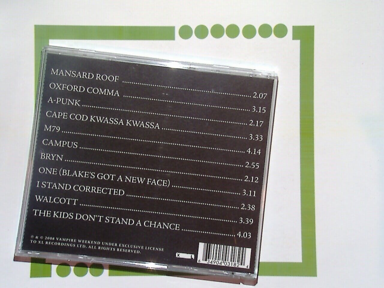 Vampire Weekend CD Nr Mint