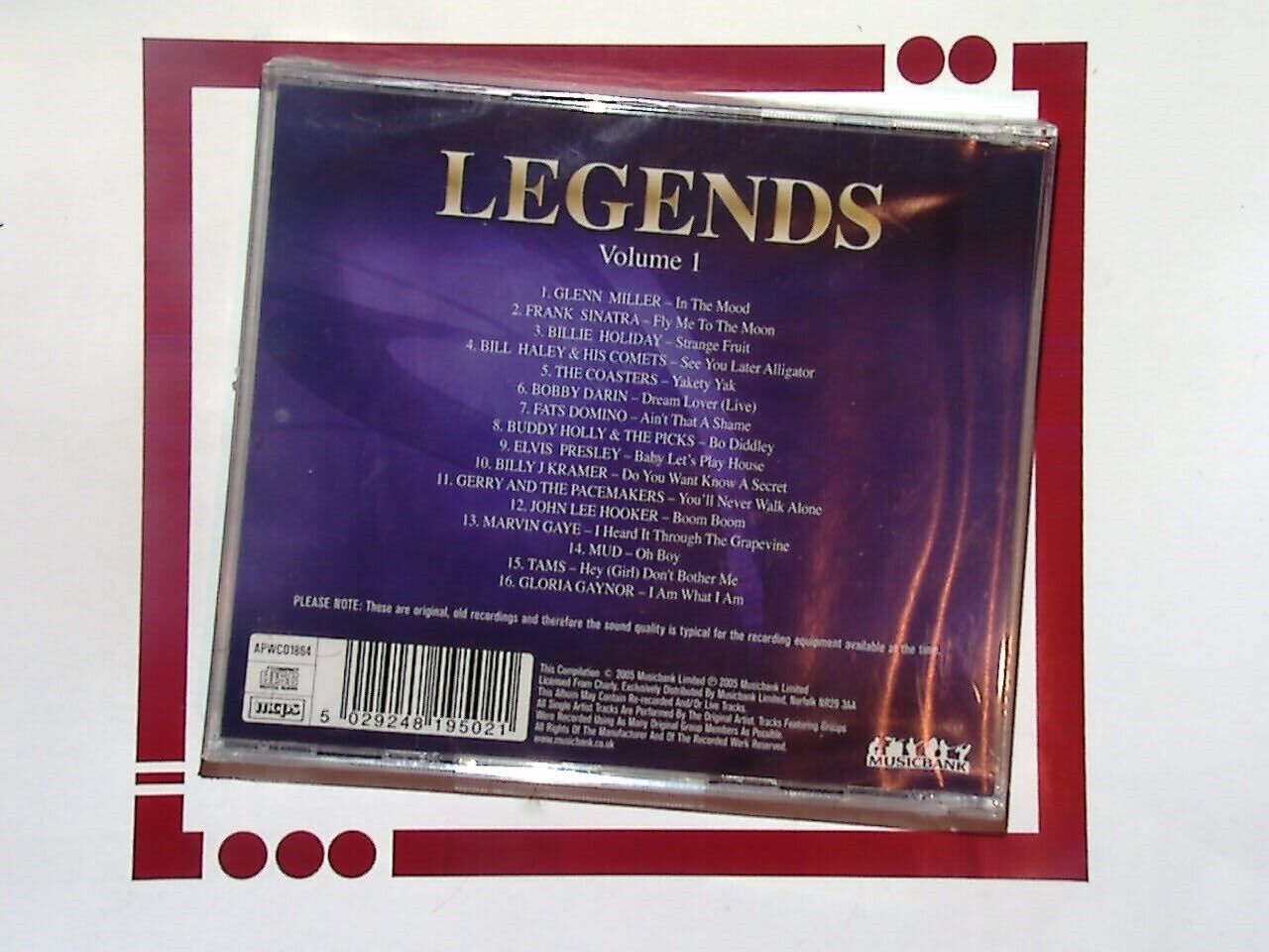 Various - Legends Vol. 1 CD New & Sealed