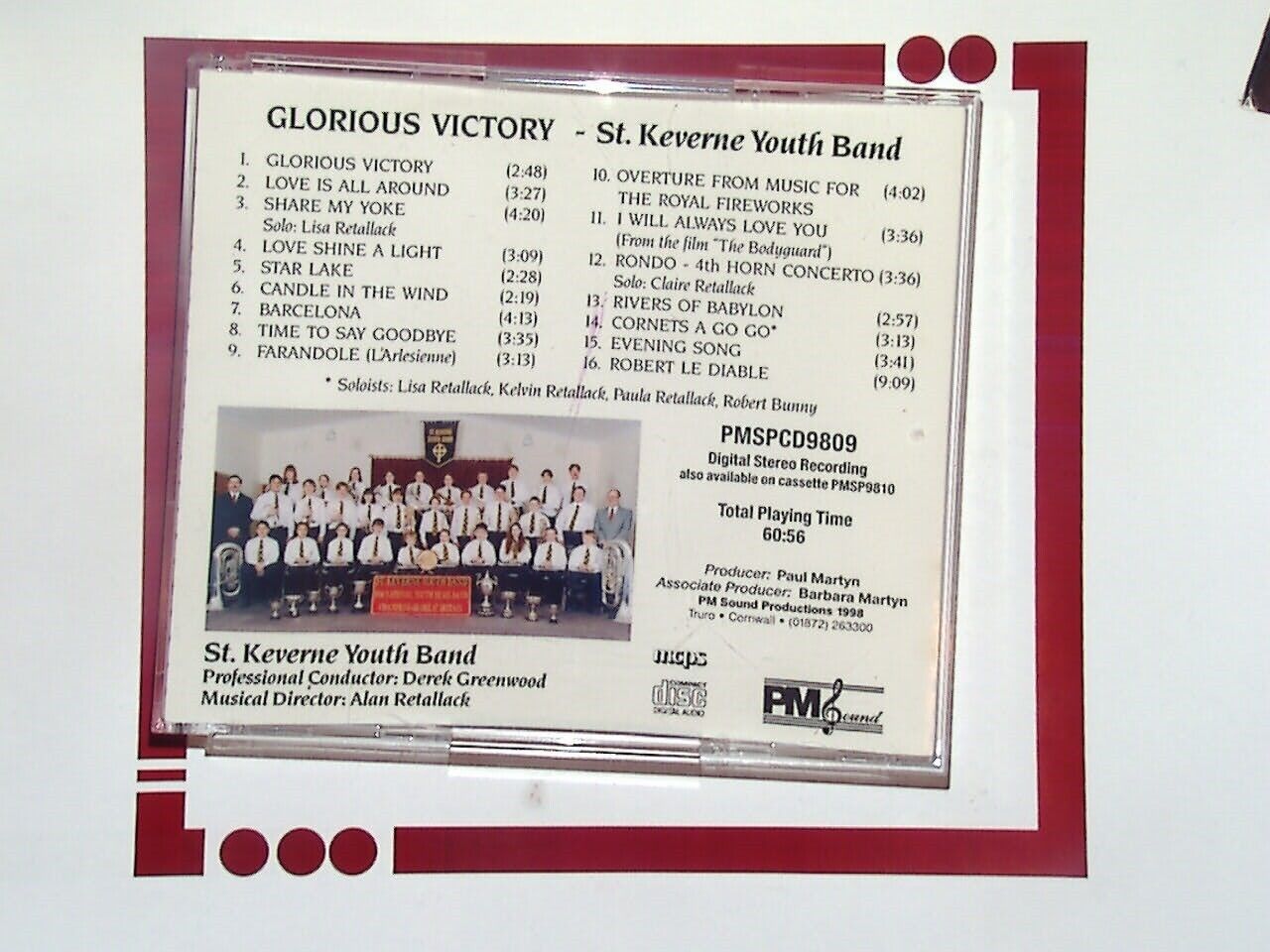 St. Keverne Youth Brass Band	Glorious Victory CD NM