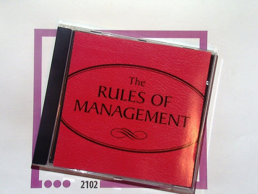 Rules of Management Audio CD Mint