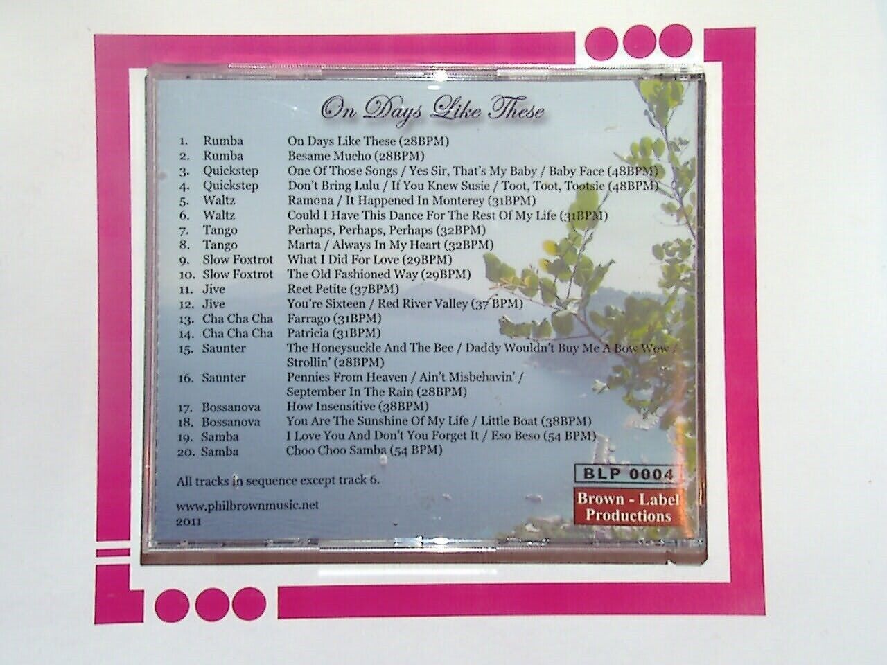 Phil Brown On Days Like These	CD Mint