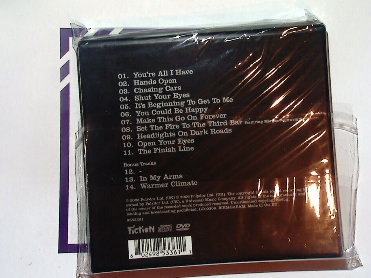 Snow Patrol	Eyes Open Limited Edition CD+DVD VGC