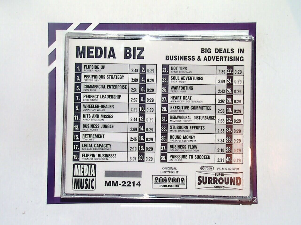 Media Music MM2214	Media Biz Production Music CD Mint