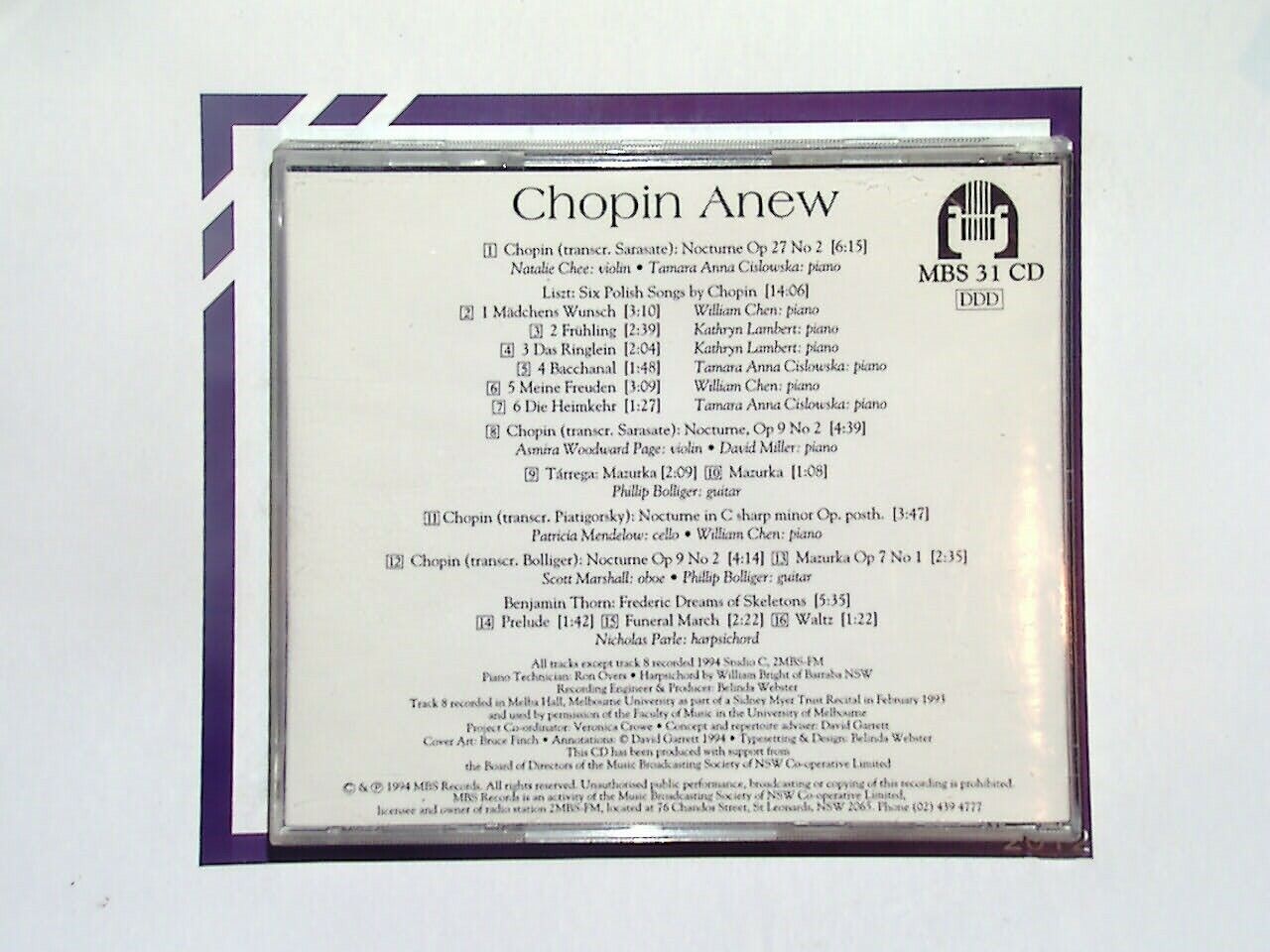 Various	Chopin Anew CD Nr Mint