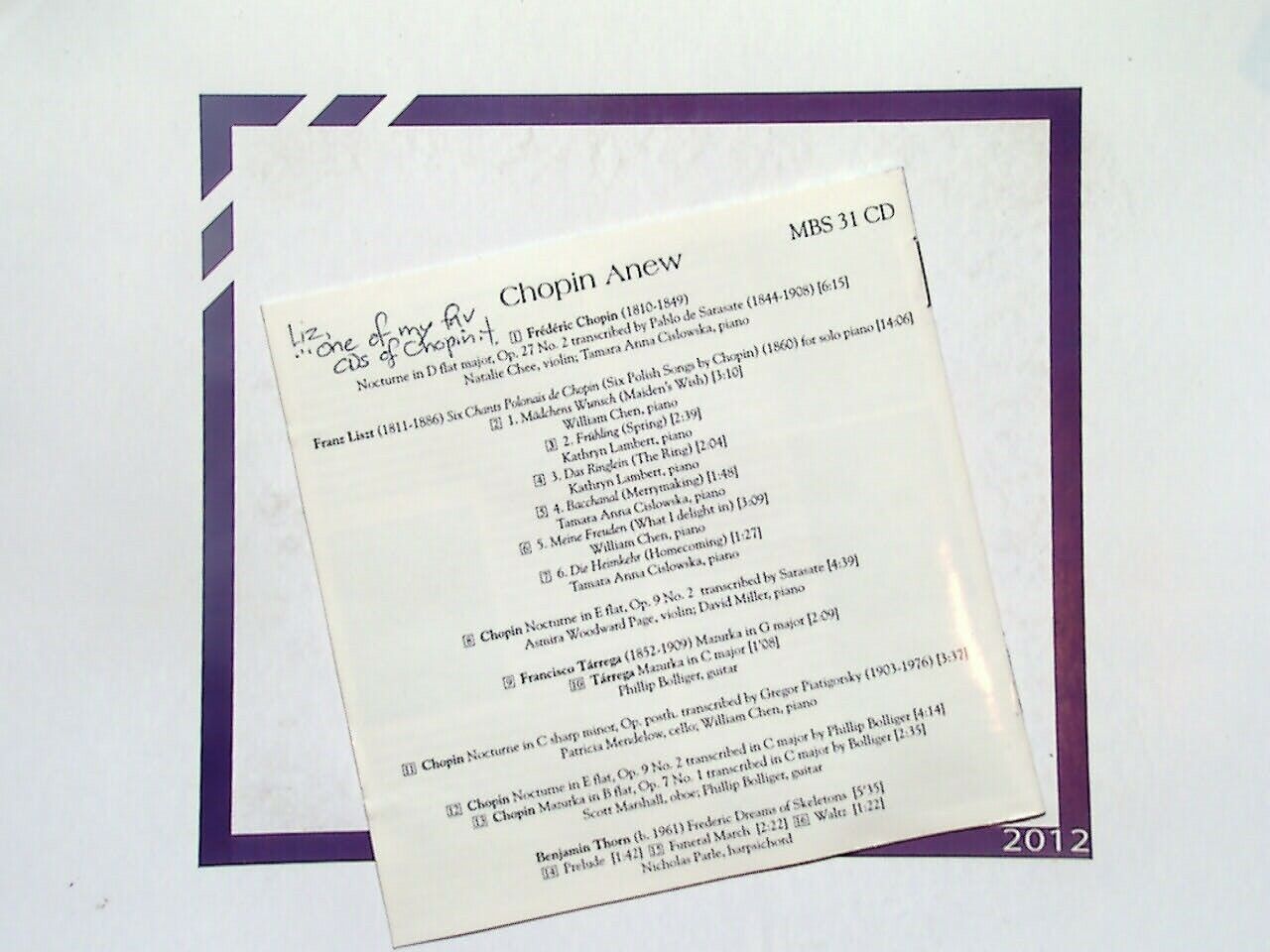 Various	Chopin Anew CD Nr Mint