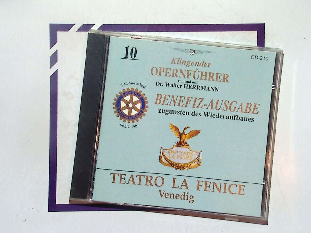 Teatro La Fenice Dr. Walter Herrmann	10 Klingender Opernfurer CD Nr Mint