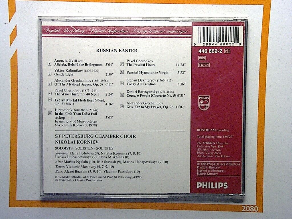 St Petersburg Choir	Russian Easter Cd Nr Mint