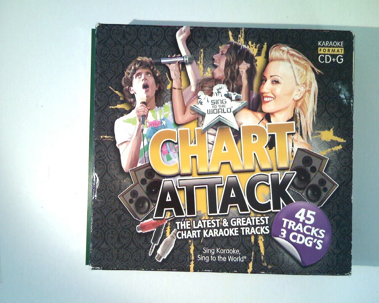 Sing To The World Karaoke - Chart Attack (3 CD+G Set) VGC