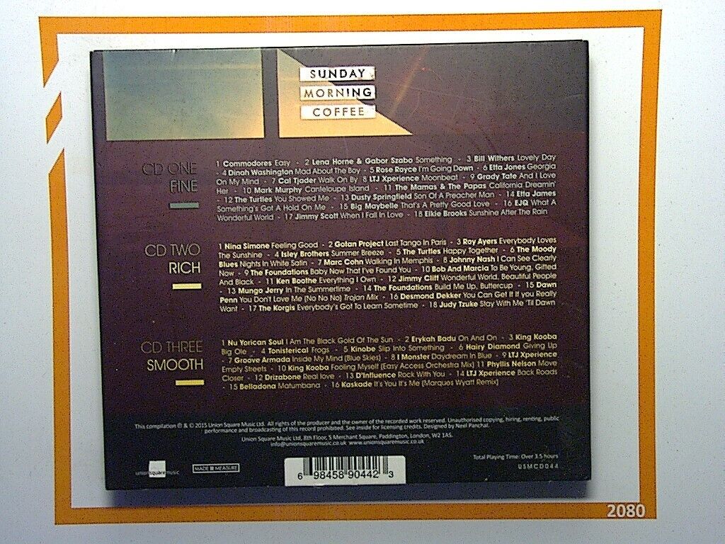 Various Artists	Sunday Morning Coffee 3CD VGC