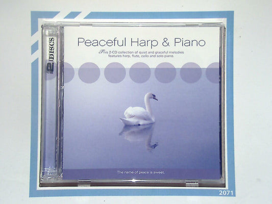 Peaceful Harp & Piano Music Cd Mint