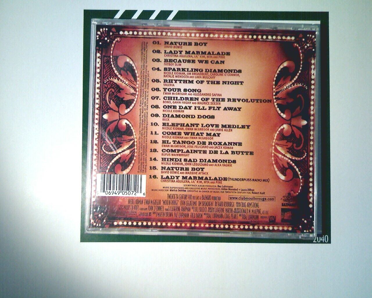 Various Artists	Moulin Rouge - music from the film  CD VGC