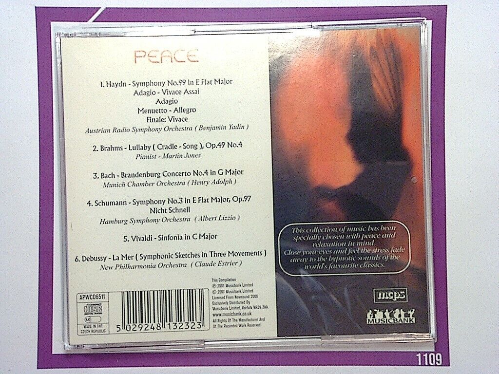 Relax With The Classics	Peace (French Import) CD Nr Mint (Gift Option)*