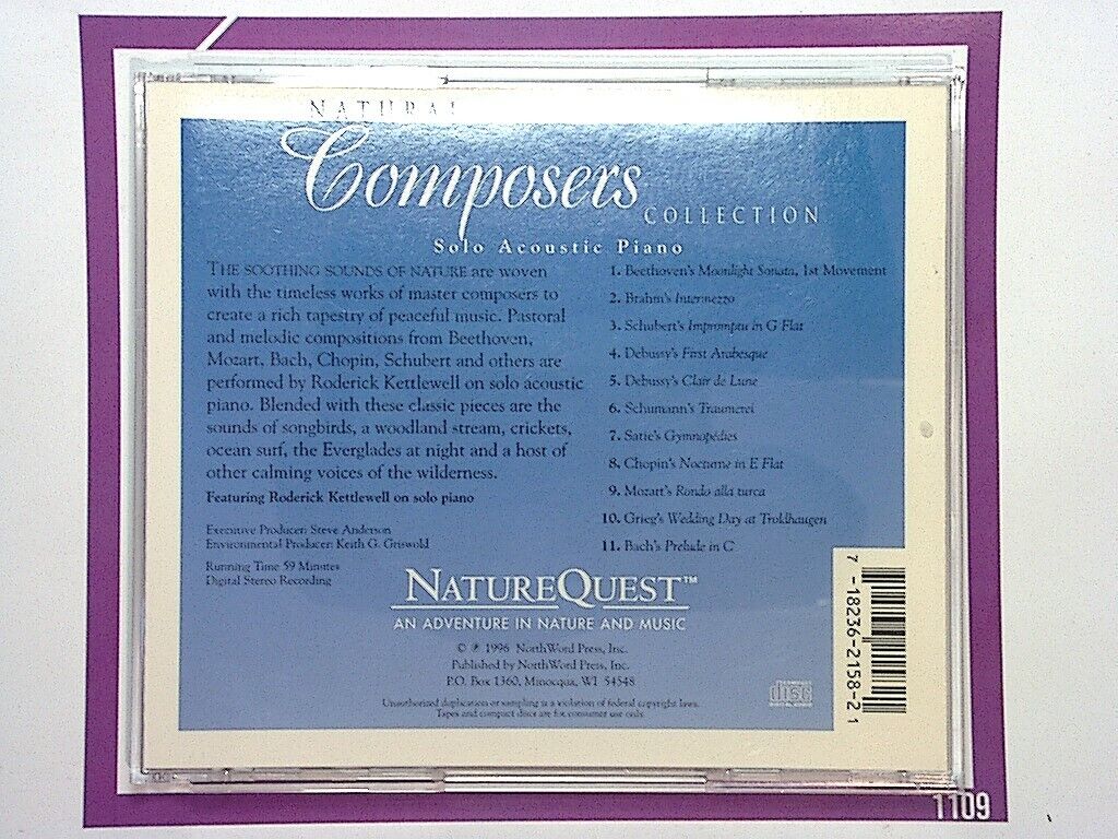 Natural Composers	Solo Acoustic Piano CD Nr Mint (Gift Option)*