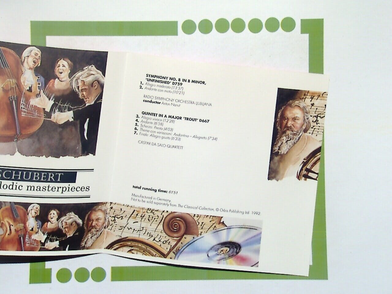 The Classical Collection 7	Schubert The Melodic Masterpieces CD	 Mint