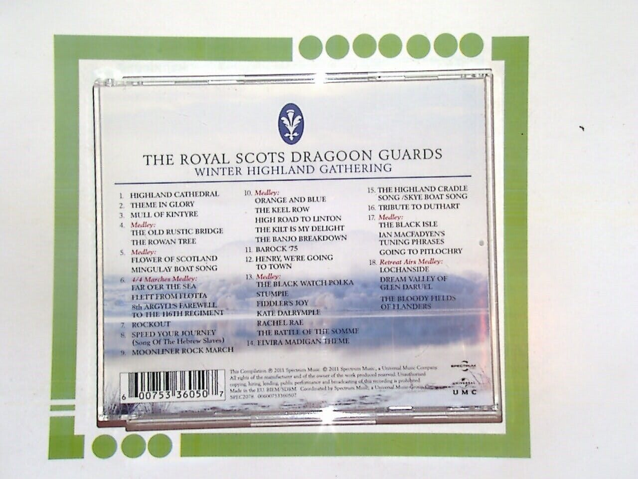 Royal Scots Dragoon Guards	Winter Highland Gathering CD Mint
