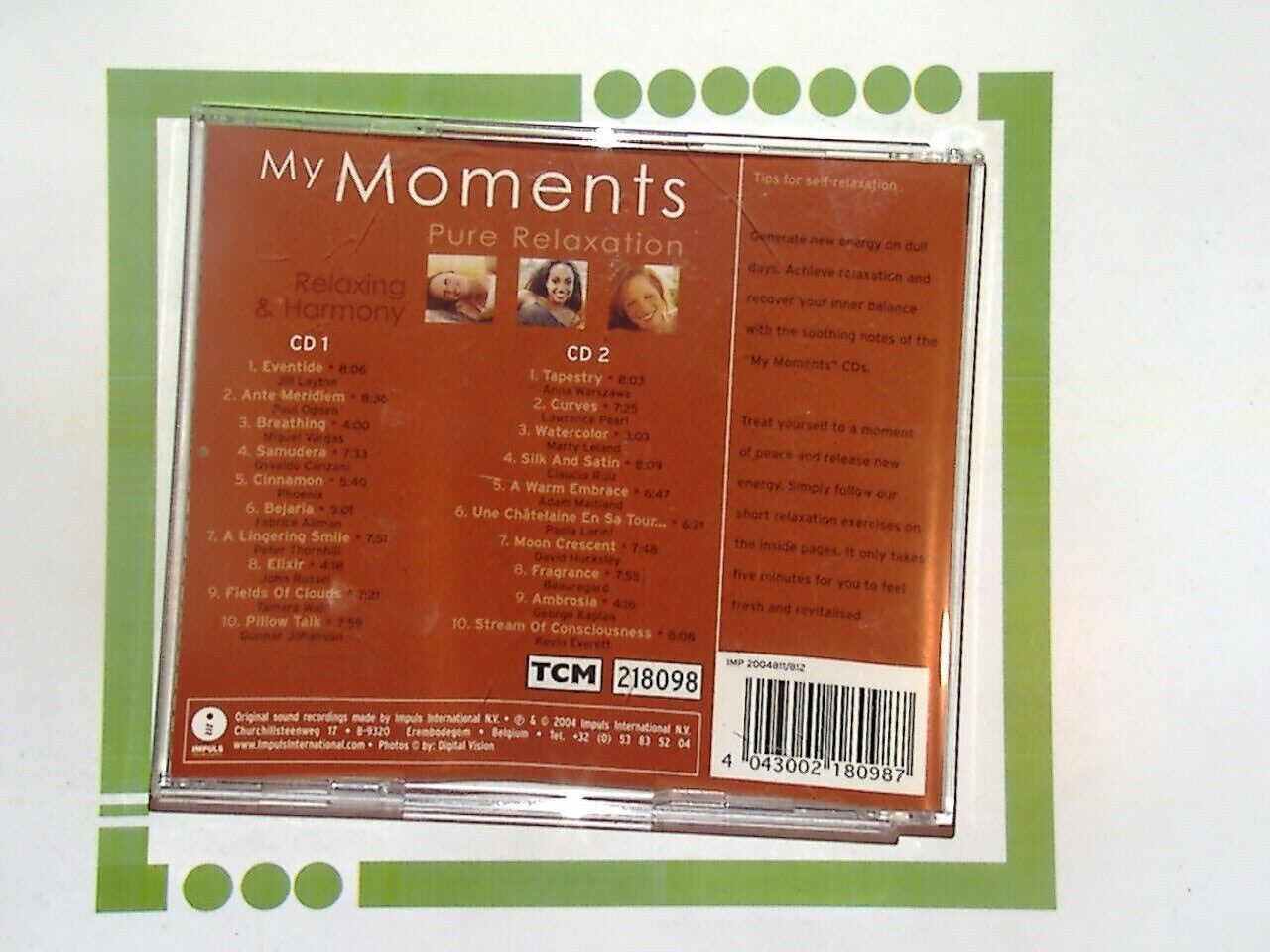 TCM Positive Sounds	My Moments Pure Relaxation 2CD Mint