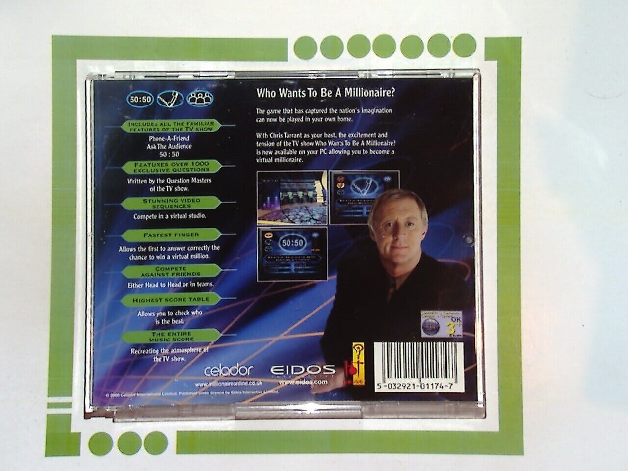 Who Wants to Be A Millionaire? (PC) CD-Rom Chris Tarrant CD VGC